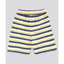 Pine Kids Biowashed Half Sleeves Night Suit Text Print - Royal Blue Yellow