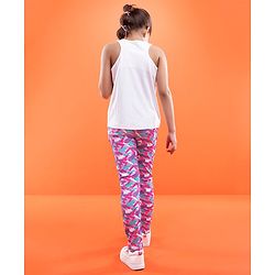 Pine Active Full Length Printed Leggings - Pink
