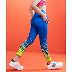 Pine Active Full Length Leggings HD Print - Blue
