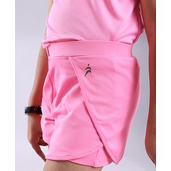 Pine Active Lycra T-shirt and Shorts Set HD Print - Pink