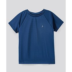 Pine Active Lycra T-shirt and Shorts Set HD Print - Blue
