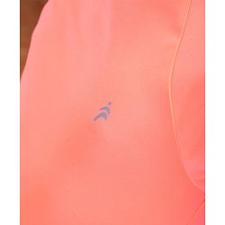 Pine Active Half Sleeves Lycra Top with HD Print and Short Set - Light Orange