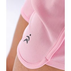 Pine Active Poly Lycra Knit Athleisure Sleeveless Top & Bottom Set Balls Printed - Pink