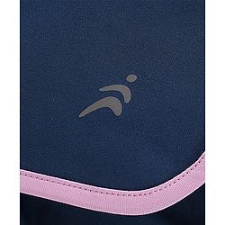 Pine Active Poly Lycra Knit Athleisure Sleeveless Top & Bottom Set Balls Printed - Purple Blue