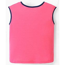 Pine Active Stretchable Sleeveless T-Shirt and Shorts Set Striped - Pink Blue