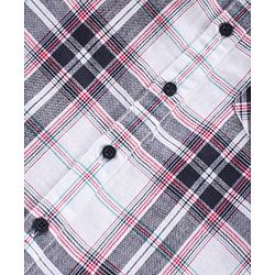 Pine Kids Full Sleeves Checked Cotton Linen Fabric Shirt - Multicolor