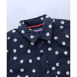 Pine Kids Half Sleeves Shirt All Over Print- Blue