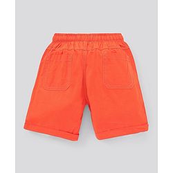 Pine Kids Biowash Shorts With Drawstring - Orange