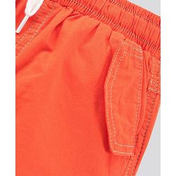 Pine Kids Biowash Shorts With Drawstring - Orange