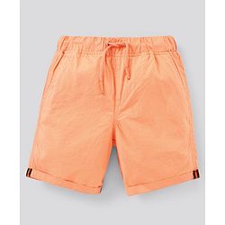 Pine Kids Solid Shorts Softener Wash - Peach