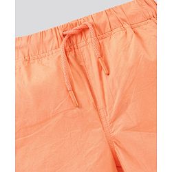 Pine Kids Solid Shorts Softener Wash - Peach