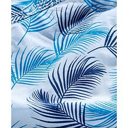 Pine Kids Mid Thigh Shorts with Softner Wash Leaf Tree - Blue