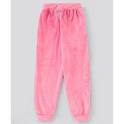Pine Kids Full Sleeves Velour Set with Hoodie and Trouser - Pink