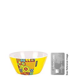 Pine Kids Melamine Bowl With Fork And Spoon Yellow - Pack Of 3