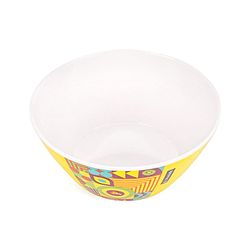 Pine Kids Melamine Bowl With Fork And Spoon Yellow - Pack Of 3