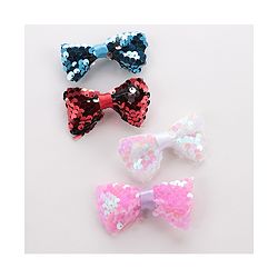 Pine Kids Bow & Butterfly Clips Pack Of 4 - Multicolor