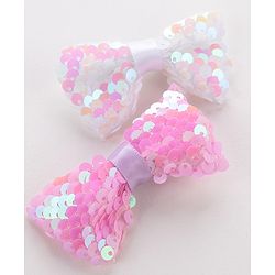 Pine Kids Bow & Butterfly Clips Pack Of 4 - Multicolor