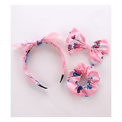 Pine Kids Hair Accessories Combo Sets Pack of 3 - Pink