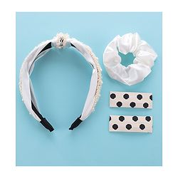 Pine Kids Hair Accessories Combo Set Pack of 3 - White