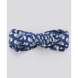 Pine Kids Printed Ethnic Dresses with Hair Band - Blue