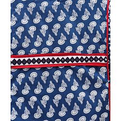 Pine Kids Printed Ethnic Dresses with Hair Band - Blue