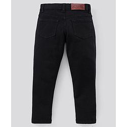 Pine Kids Full Length Enzyme Wash Denim Jeans Solid - Black