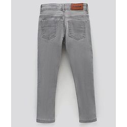 Pine Kids Full Length Denim Jeans With Enzyme Wash - Grey