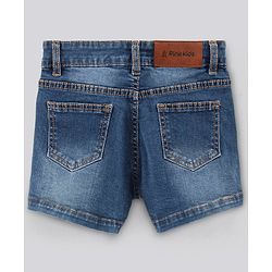 Pine Kids Denim Knee Length Shorts - Blue