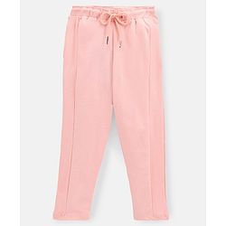 Pine Kids Organic Cotton & Biowashed Track Pants - Peach