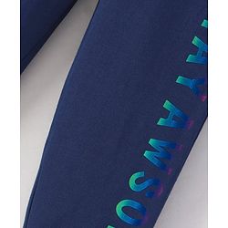 Pine Kids Full Length Biowashed Lounge Pant - Navy Peony