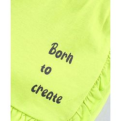 Pine Kids Mid Thigh Organic Cotton Biowashed Shorts Pack of 2 - Red Green