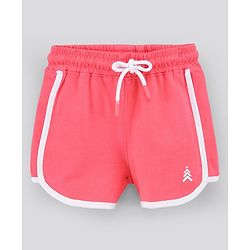Pine Kids Shorts With Organic Cotton & Biowash Pack of 2 - Pink Navy