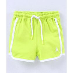 Pine Kids Mid Thigh Organic Cotton Biowashed Shorts Pack of 2 - Peach Green