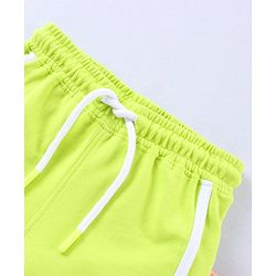 Pine Kids Mid Thigh Organic Cotton Biowashed Shorts Pack of 2 - Peach Green