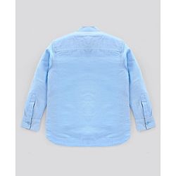 Pine Kids Half Sleeves Biowashed Solid T-Shirt and Shorts Set - Blue
