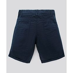 Pine Kids Half Sleeve Shirt and Shorts Set with Bow - Pink Navy