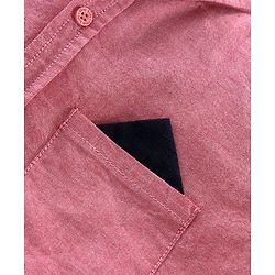 Pine Kids Half Sleeve Shirt and Shorts Set with Bow - Pink Navy