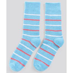 Pine Kids Anti Microbial Washed Soft Terry Socks Set of 2 Pairs - Black Blue