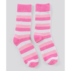 Pine Kids Anti Microbial Washed Soft Terry Socks Set of 2 Pairs - Pink