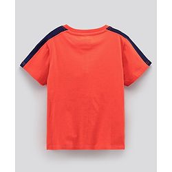 Pine Kids Half Sleeves Bio-Washed T-Shirt Text Print - Multicolour