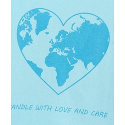 Pine Kids Half Sleeves Tops Heart Print Pack of 2 - Pink Blue