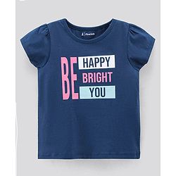 Pine Kids Half Sleeves Biowash Tops Pack of 2 - Navy Blue Red