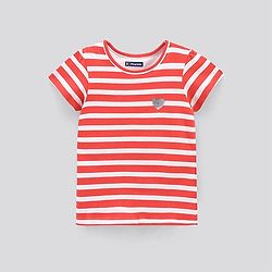 Pine Kids Half Sleeves Biowash Tops Pack of 2 - Navy Blue Red