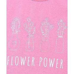 Pine Kids Half Sleeves Cotton Biowashed Foil Print Pack of 3 - Pink Yellow Red