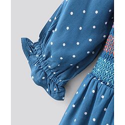 Pine Kids Singlet Denim Jumpsuit Geometric Embroidery - Light Blue