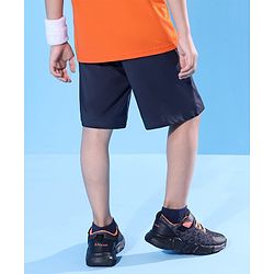 Pine Active Above Knee Length Solid Shorts - Navy