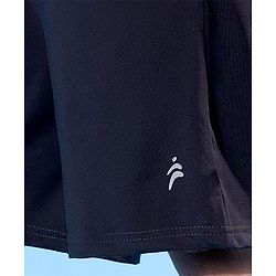 Pine Active Mid Thigh Length Quick Dry Shorts Solid - Black