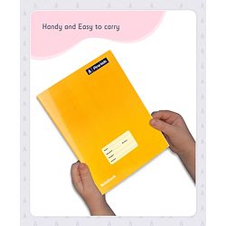 Pine Kids Premium A4 Brown Cover Single Line Ruled Exercise Notebook Set Pack of 3 - 172 Pages Each
