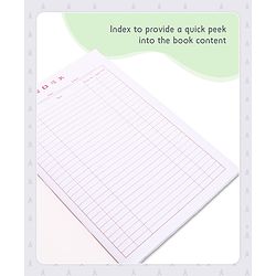 Pine Kids Premium A4 Brown Cover Single Line Ruled Exercise Notebook Set Pack of 3 - 172 Pages Each