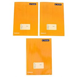 Pine Kids Premium A4 Brown Cover Single Line Ruled Exercise Notebook Set Pack of 3 - 172 Pages Each